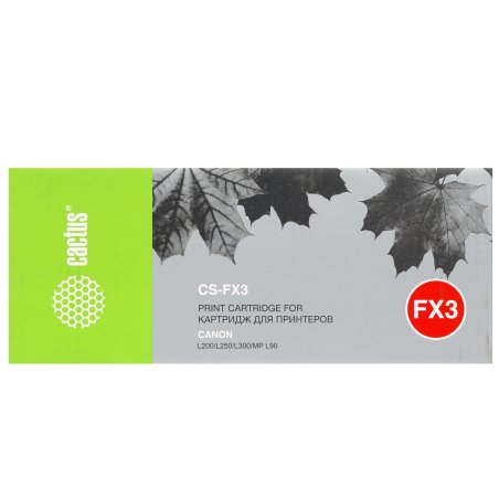 Картридж лазерный Cactus CS-FX3 черный (2700 стр.) для Canon L200/L250/L300/MP L90
