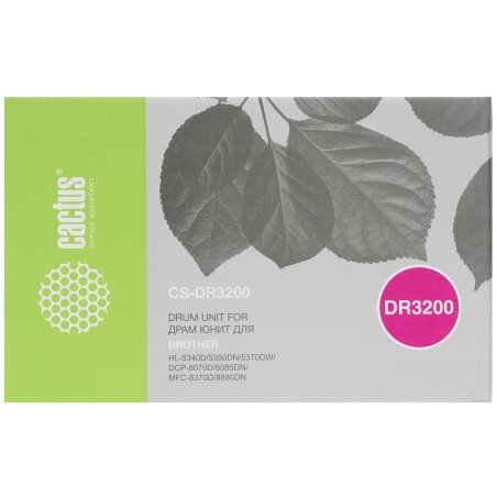 Фотобарабан Cactus CS-DR3200 для принтеров Brother HL-5340D/5350DN/5370DW;DCP-8070D 25 000стр.