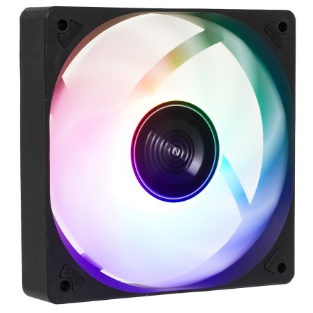 Вентилятор для корпуса JONSBO SL-120C (120x120x25мм, 4-pin PWM, FRGb, 59.48CFM, 32.0dBA, 1500RPM, черный)