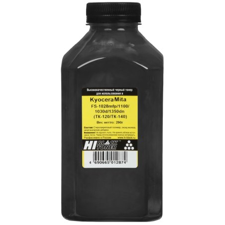 Тонер Hi-Black Kyocera FS-1028mfp/1100/1030d/1100/1350dn, TK-120/TK-140, 290 г,банка