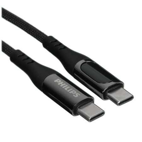 Кабель Philips DLC9100 USB Type-C (m)-USB Type-C (m) 1.2м черный коробка (упак.:1шт)