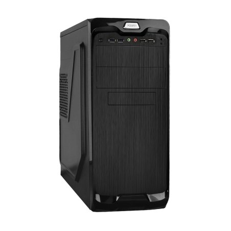 Компьютерный корпус Miditower ExeGate UN-604 Black, ATX, (без БП) 2*USB+2*USB 3.0, Audio