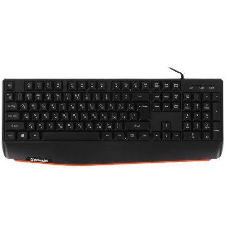 Клавиатура проводная Defender Atom HB-546, USB, черный
