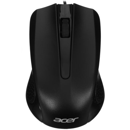 Мышь проводная Acer OMW010 черный, 1200 dpi, USB, кнопки - 3