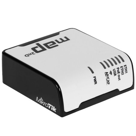Беспроводной маршрутизатор MikroTik RBmAP2nD 802.11n 300Mbps 2.4 ГГц -1xLAN PoE белый