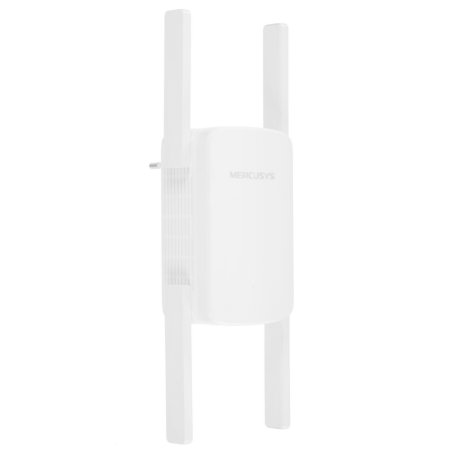 Роутер AC1900 Wi-Fi Range ExtenderSPEED: 600 Mbps at 2.4 GHz + 1300 Mbps at 5 GHz SPEC:4× Fixed External Antennas, 1× Gigabit Port, Wall PluggedFEATURE: MERCUSYS APP, WPS/Reset Button, Signal Indicator, Range Extender/Access Point mode, Adaptive Path