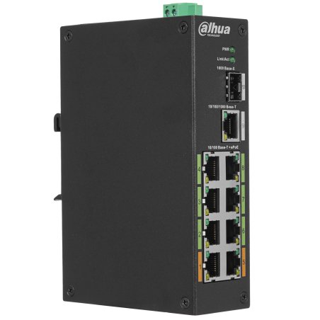Коммутатор Dahua DH-S3228-24GT-240, 24×1 Гбит/с PoE+ + 2×1 Гбит/с + 2×1 Гбит/с SFP, неуправляемый