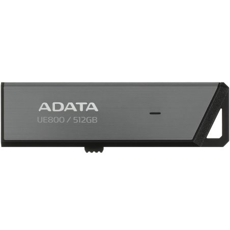 Флешка USB ADATA UE800 (AELI-UE800-512G-CSG), 512Gb, Type-C USB 3.2, R/W 1000/1000, серебристый