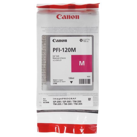 Картридж струйный Canon PFI-120 M 2887C001 пурпурный (130 мл) для Canon imagePROGRAF