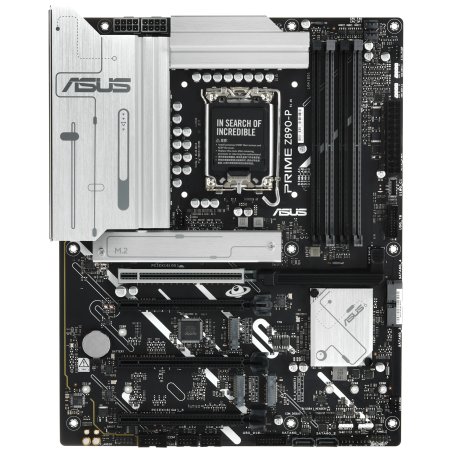 Материнская плата ASUS PRIME Z890-P WIFI, LGA 1851, Intel Z890, 4xDDR5, 4xSATA, 4xM.2, 1xPCIe 5.0 x16, 2xPCIe 4.0 x4, 1xPCIe 4.0 x1, 1xHDMI, 1xDP, 1xUSB-C (видеовыход), 2xUSB-A 3.2 Gen 1, 1xUSB-A 3.2 Gen 2, 4xUSB-A 2.0, 1xUSB-C Thunderbolt 4, 1x 2.5Gb LAN
