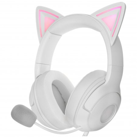 Гарнитура Razer Kraken Kitty V2 Белый, проводная, USB, подсветка