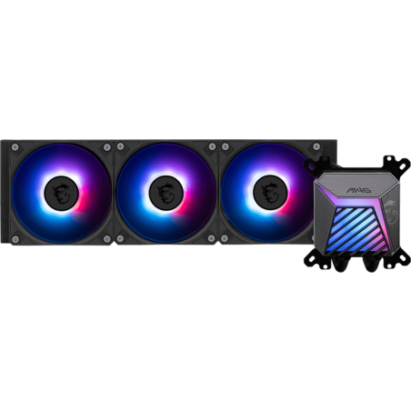 Жидкостная система охлаждения MSI MAG CORELIQUID A13 360 черный 120мм алюминий+медь 4-pin