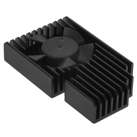 Кулер с радиатором QUMO, Raspberry Pi 4, черный (RS019)