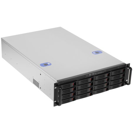Серверный корпус ExeGate Pro 3U660-HS16 (RM 19", высота 3U, глубина 660, без БП, 16xHotSwap, USB)