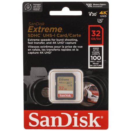 Карта памяти SDHC 32GB UHS-I SDSDXVT-032G-GNCIN SANDISK