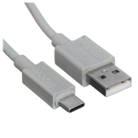 Дата-кабель USB 3.0A для Type-C Hoco X107 ПВХ 1м (Grey)