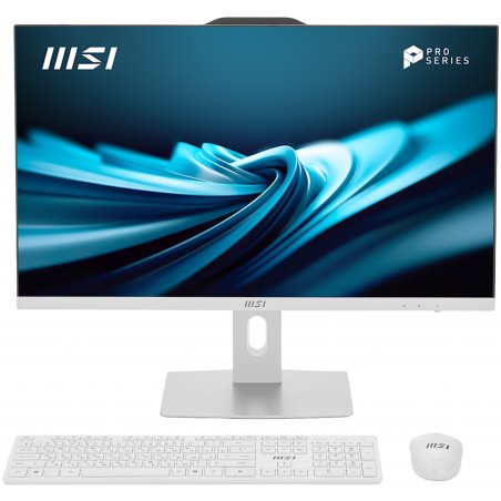 Моноблок MSI PRO AP272P 14M-617XRU 27"(1920x1080 IPS)/Intel Core i5 14400(2.5Ghz)/16Gb/512PCISSDGb/noDVD/Int:Intel UHD Graphics 730/Cam/BT/WiFi/-/war 1y/4.63kg/белый/noOS + Wireless KB+M (9S6-AF8322-1060)