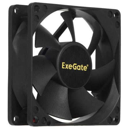 Вентилятор для корпуса ExeGate ExtraPower EP08025S3P черный, 80 мм, 2500 об/мин, 25.5 дБ, 3 pin