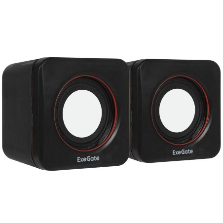 Акустическая система 2.0 ExeGate EX287050RUS Disco 160 (питание USB, 2х3Вт (6Вт RMS), 100-20000Гц, черный)