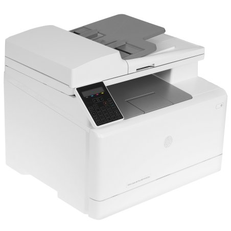 МФУ лазерное HP Color LaserJet Pro M183fw (7KW56A), A4, цветной, печ. до 16 стр/мин., скан. до 15 стр/мин. (ч/б) 8 стр/мин. (цвет), 600 x 600 dpi (печать) 1200x1200dpi (скан.), USB, RJ-45, Wi-Fi, Air Print, Mopria