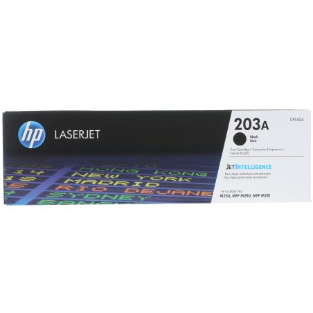 Картридж лазерный HP CF540A (HP 203A) черный для HP LaserJet M254/M280/M281 1400 страниц.