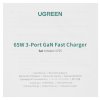 Сетевое зарядное устройство Ugreen X755 Space Gray (25871)