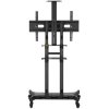 Стойка для телевизора с кронштейном ONKRON TS1881 50"-86", мобильная, белый