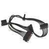 Кабель Cablexpert Кабеля питания SATA, 4x15pin(M)/15pin(F), 40см (CC-SATAMF-03)