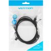Патч-корд Vention прямой UTP cat.6a, RJ45 угол 90 - 2м. черный
