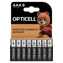 Батарея Opticell Basic LR03 AAA (8шт) блистер