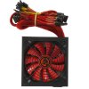 Блок питания Ginzzu PC800 Red, 800Вт, 80 PLUS, 140мм, черный / красный