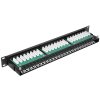 Патч-панель UTP 19" 48 port кат.5e ExeGate разъем KRONE&110 (dual IDC), 1U, RoHS, черный
