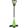 Триммер Greenworks 25см, авт., 24V, с АБ 2 А.ч. и ЗУ слайдер 2,0А 2107207SA