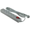 Сетевой фильтр Perfeo "POWER+",PF_A4675 (5,0м, 6 розеток, серый (PF-PP-6/5,0-G))