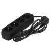 Удлинитель Defender M418 черный, 1.8 м, EURO, 4 розетки, 2200 Вт