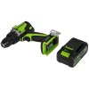 Дрель-шуруповерт аккумуляторная Greenworks GD24DD90 24V, 90 Нм, бесщеточная, 45/90Нм,2х4Ач,ЗУ,кор 3707507CUD