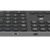Клавиатура Oklick K867W (2002130) беспроводная, USB, Bluetooth/Радиоканал, серый/черный