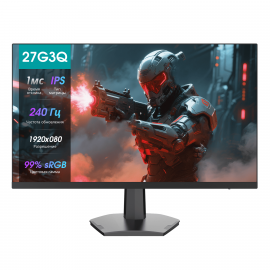 Монитор 26.5" LG 27GX790A-B OLED 2560x1440, 480 Гц, 0.03 мс, 16:9, 275 кд/м², DP 2.1, 2xHDMI 2.1, 3xUSB-C, 3.5 Jack, FreeSync, G-Sync, черный