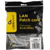 Патч-корд LSZH UTP Cablexpert PP31-3M кат.5e, 3м, литой, многожильный, серый