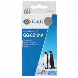 Картридж струйный G&G GG-CZ131A пурпурный (26 мл) для HP DJ T120/T520