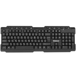 Клавиатура проводная Defender Hawk GK-418, USB, черный/белый