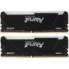 Оперативная память Kingston Fury Beast, DDR4, 16Gb (2x8Gb), 3200MHz, CL16, DIMM, с радиатором, RGb, черный