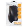 Мышь проводная Qumo Practic Office M90 черный, 1000 dpi, USB, кнопки - 3