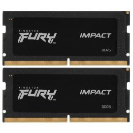 Оперативная память Kingston Fury Impact, DDR5, 16GB (2x8GB), 4800 MHz, CL38, SO-DIMM