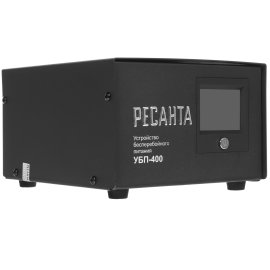 Устройство бесперебойного питания Ресанта УБП-400400 ВА. 300 Вт. 140-260 В. 1 розетка