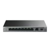 Коммутатор настольный TP-Link LS1210GP с 9 гигабитными портами (8 портов PoE+) и портом SFP