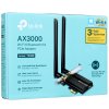 Адаптер 11AX 3000Mbps dual-band PCI-E adapter, 2402Mbps at 5G and 574Mbps at 2.4G, support Bluetooth 5.0, WPA2 encryption, two external Antennas.