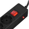 Сетевой фильтр Perfeo "POWER+",PF_A4666 (3м, 3 розетки, черный (PF-PP-3/3,0-B))
