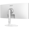 Монитор 34" MSI Modern MD342CQPW VA 3440x1440, 120 Гц, 4 мс, 21:9, 300 кд/м², 2xHDMI 2.0b, DP 1.4a, USB-C, USB Hub (2x USB 3.0), 3.5 Jack, динамики (2x3 Вт), Adaptive-Sync, изогнутый экран (1500R), белый