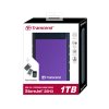 Внешний HDD Transcend USB 3.0 1Tb TS1TSJ25H3P StoreJet 25H3P (5400 об/мин) 2.5" фиолетовый